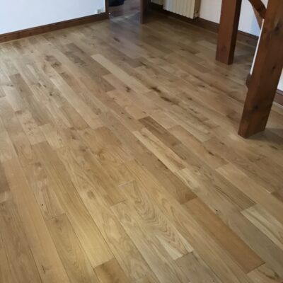 Pose de parquet massif